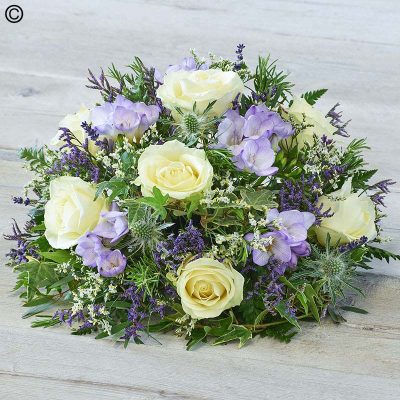 Rose and Freesia Posy - A pretty and popular design, this posy features roses and fragrant freesias in stunning pastel tones. CAN BE MADE IN OTHER COLOURS TOO 

The image shows Large Size

Please note: for seasonal and other supply reasons, we may occasionally substitute some of the blooms shown in the image. We will always try to be true to the bouquet's colour coordination, style, and shape and guarantee to give you the full value paid. If you have any queries, please email or call us and we would be delighted to confirm availability and explain alternatives. See the 'Contact Us' section.