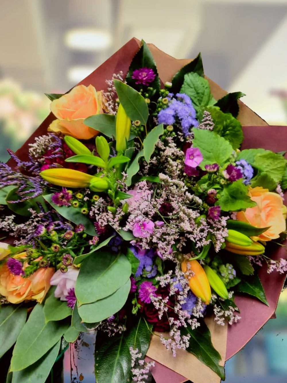 Red Forest Hand-tied