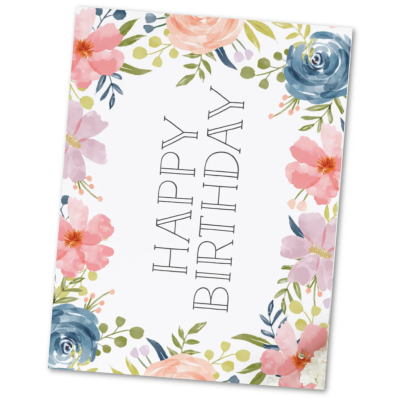 Birthday Greetings Card - Happy Birthday Greetings Card (will vary)