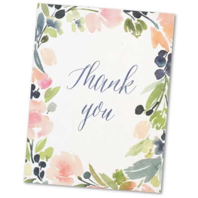 Thank You Greetings Card - Thank You Greetings Card (will vary)